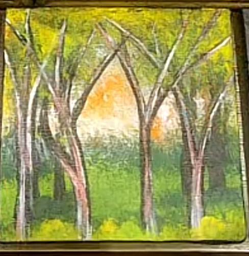 Golden Forest Glow" - GalaxyArtWork