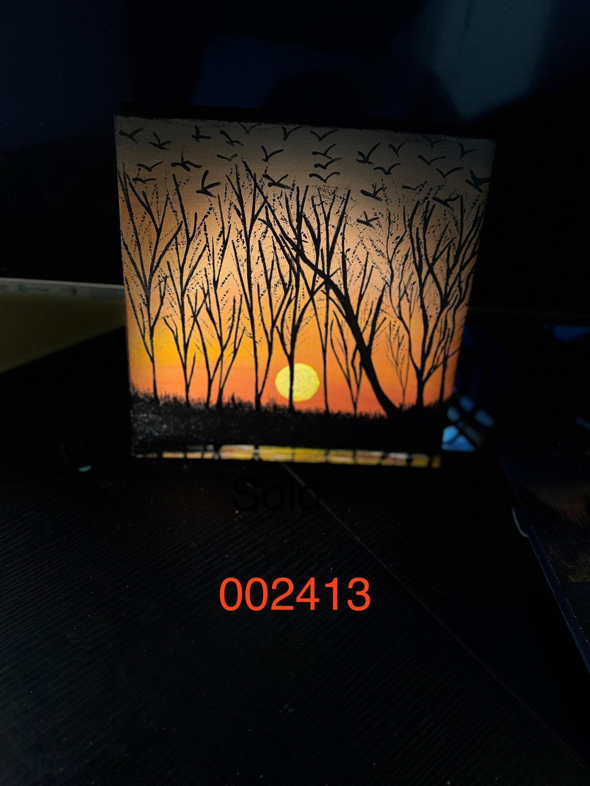 "Serenity in Flight: Sunset Silhouettes" - GalaxyArtWork