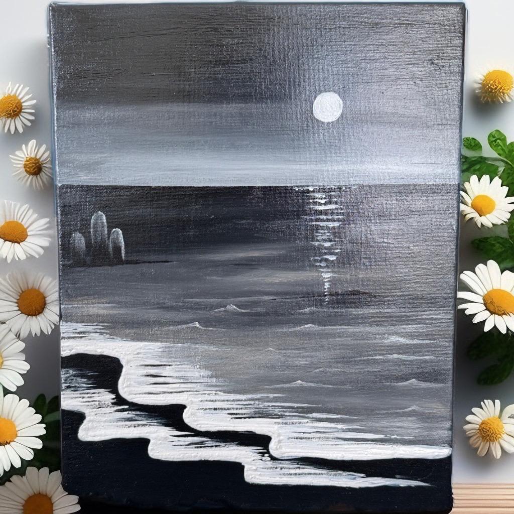 Monochrome Tranquility" - GalaxyArtWork