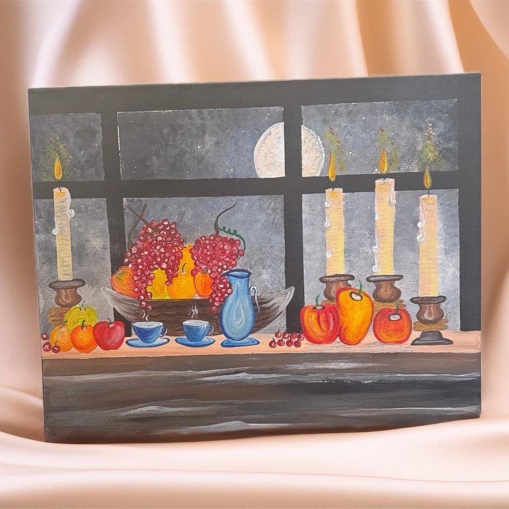 Candlelit Feast by Moonlight - GalaxyArtWork