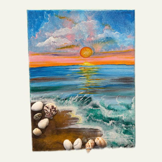 "Ocean's Embrace at Sunset" - GalaxyArtWork