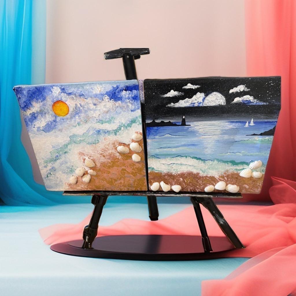 "Day and Night by the Sea" - GalaxyArtWork