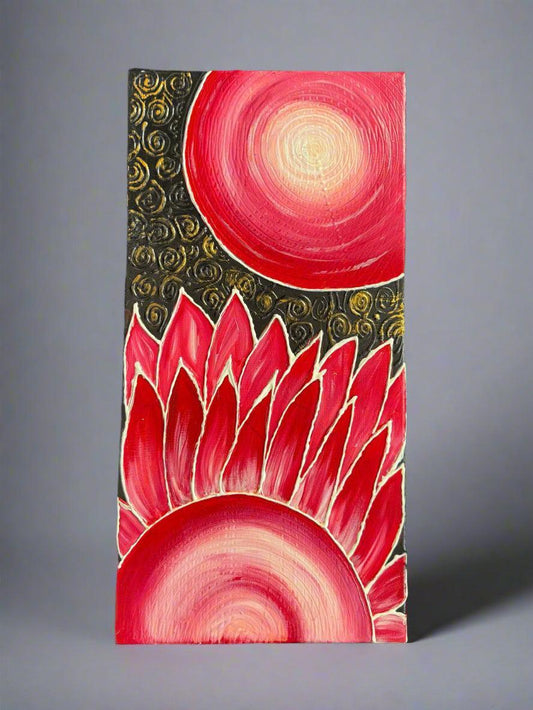 Radiant Bloom: The Dance of Light and Petals" - GalaxyArtWork