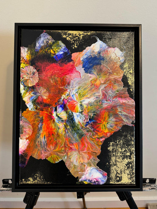 Symphony of Colors – Handmade Abstract Canvas Painting - GalaxyArtWork