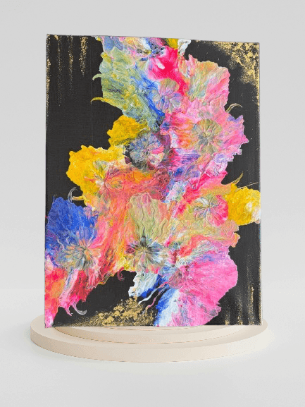 Symphony of Colors – Handmade Abstract Canvas Painting - GalaxyArtWork