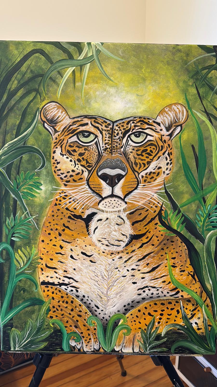 Majestic Leopard in the Jungle – Wild Beauty on Canvas