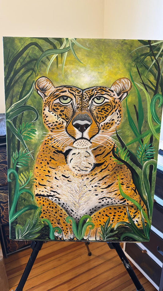 Majestic Leopard in the Jungle – Wild Beauty on Canvas