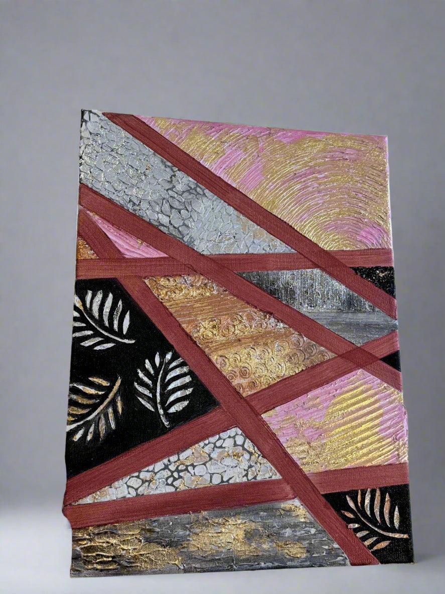 Bold Harmony - Textured Canvas Art - GalaxyArtWork