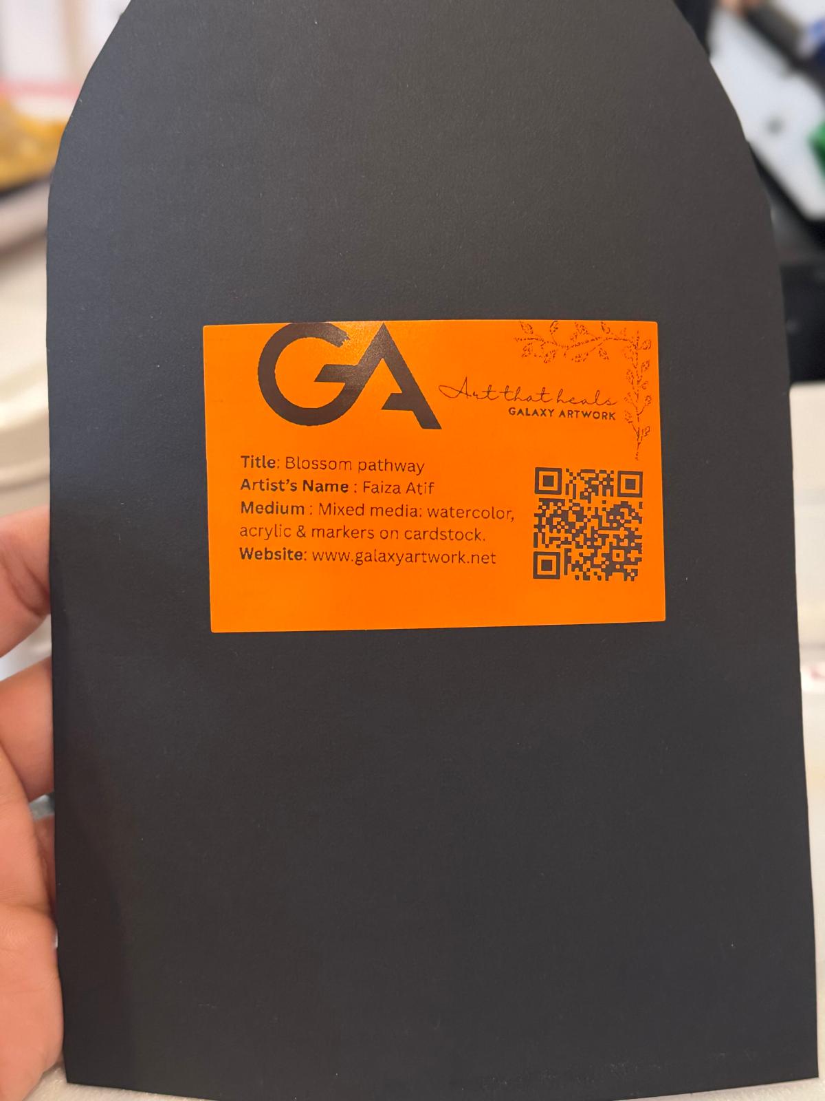 Blossom Pathway – Framed Original Painting