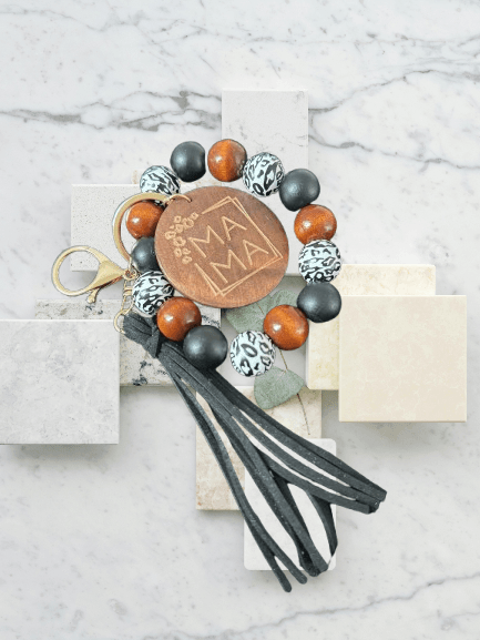 Rustic Charm Keychain | Nature-Inspired Gift for Moms & Boho Lovers