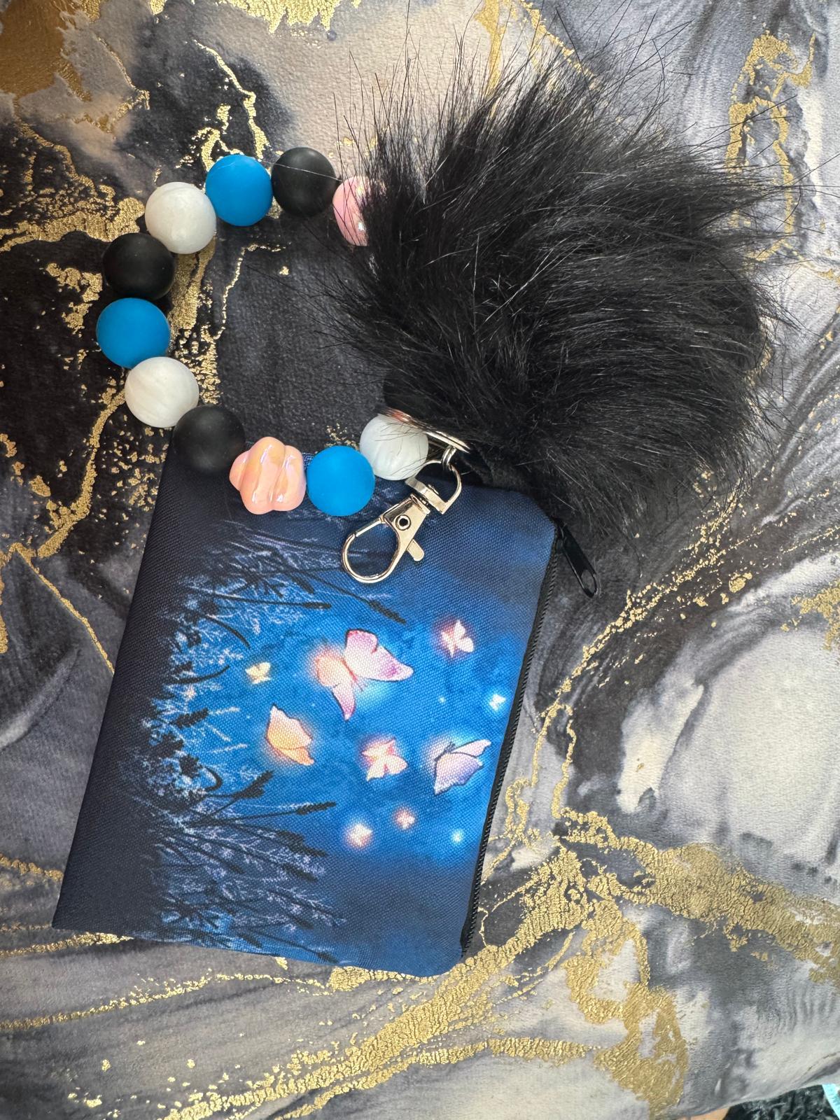 handmade-coin-purse-sets-with-wristlet-fluffy-pom