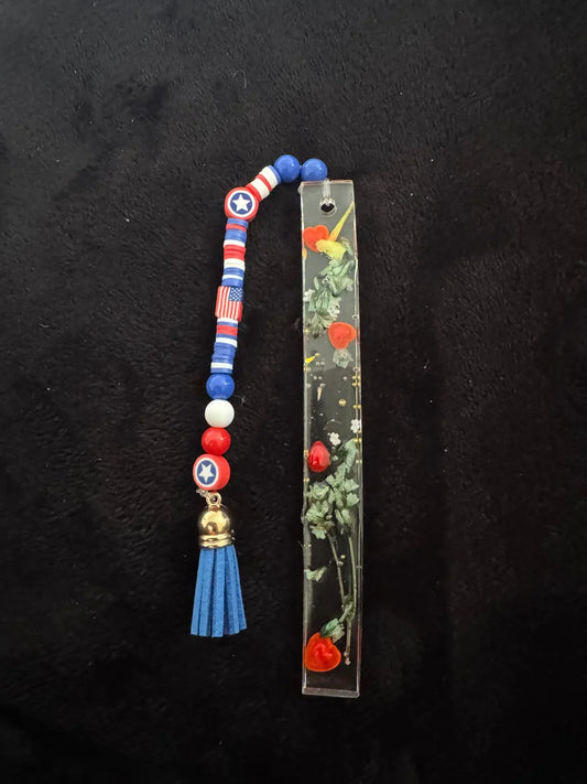 handmade-usa-themed-resin-bookmark