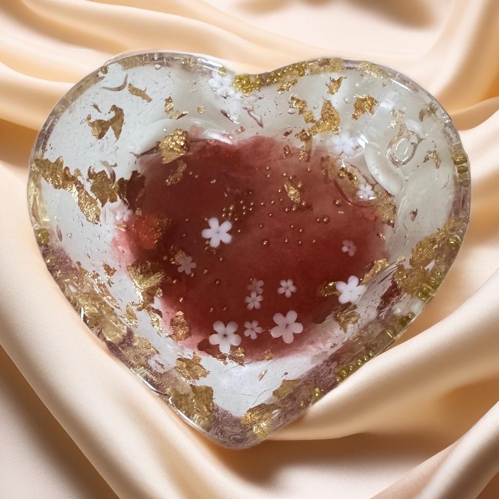 Blossom Heart Resin Bowl" - GalaxyArtWork