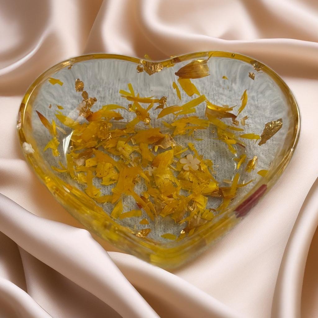 small Resin heart shape tray - GalaxyArtWork