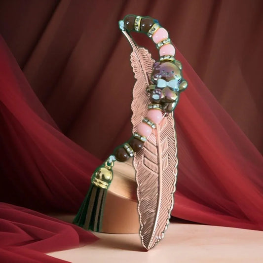 Charming Metal & Beaded Bookmarks – Whimsical Collection for Book Lovers