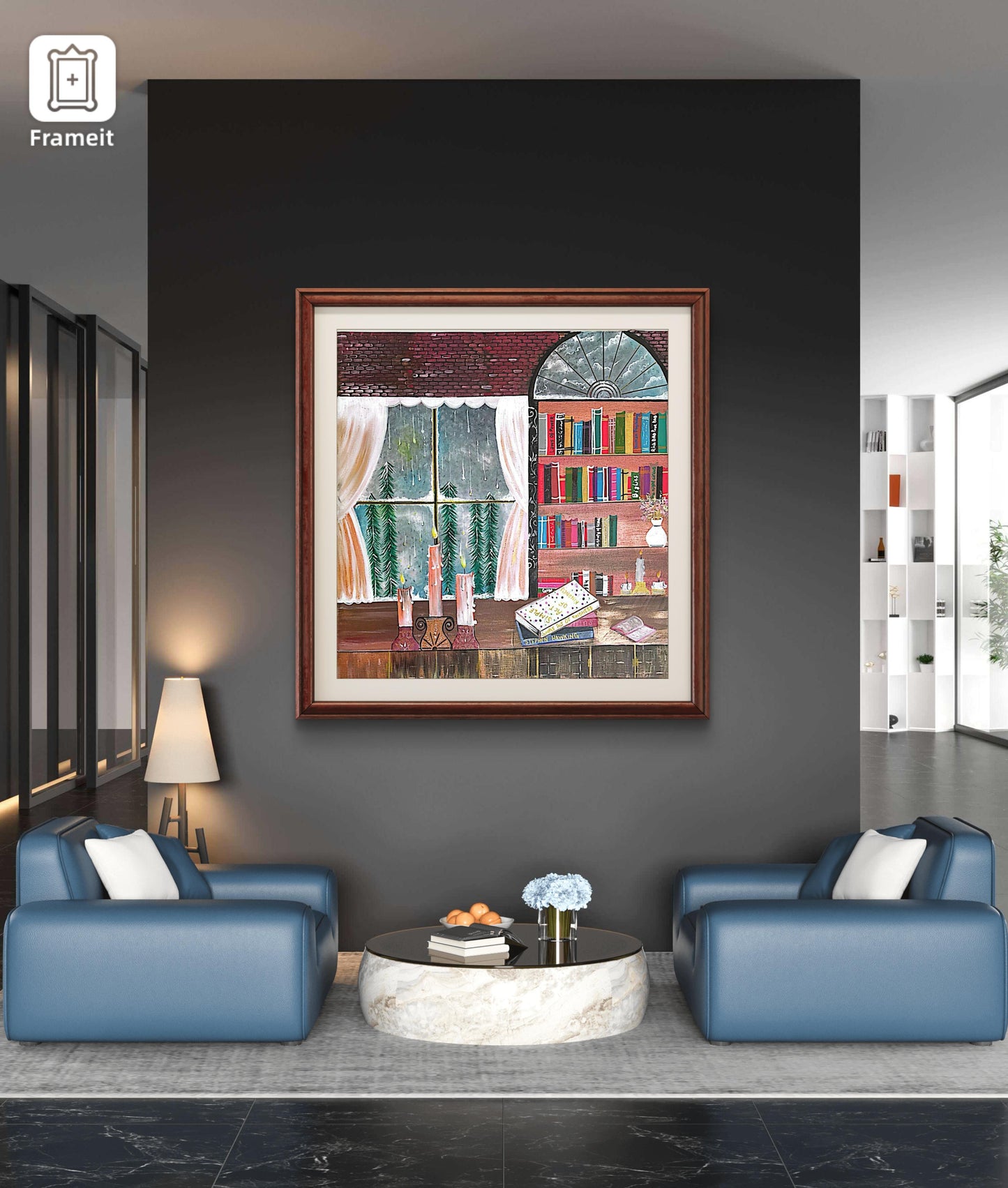 The Glow of Knowledge – 24x24 Inch Handmade Canvas Painting