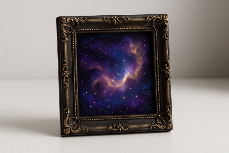 Collection of Tiny Treasures in Frames – a series of hand-painted miniature artworks delicately framed, showcasing nature, abstract, and still-life themes in small elegant formats.