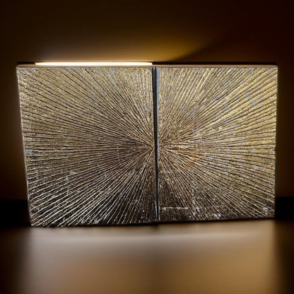 "Golden Radiance: A Triptych of Elegance"(Three panel) - GalaxyArtWork