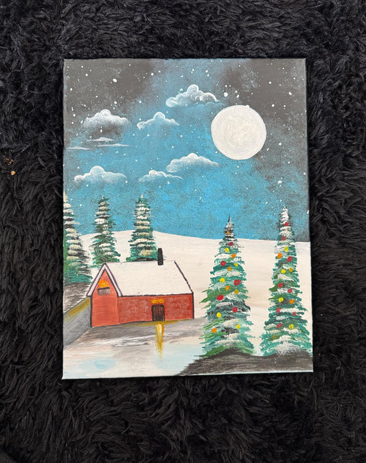 "Moonlit Serenity: A Winter Wonderland"