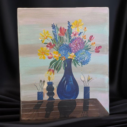 "Floral Symphony in Blue" - GalaxyArtWork