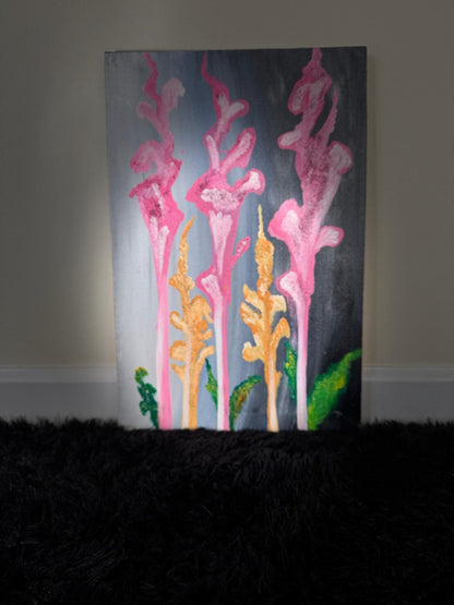 Ethereal Growth: Flames of Nature" - GalaxyArtWork