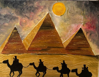 Journey Through Timeless Sands(11*14) - GalaxyArtWork