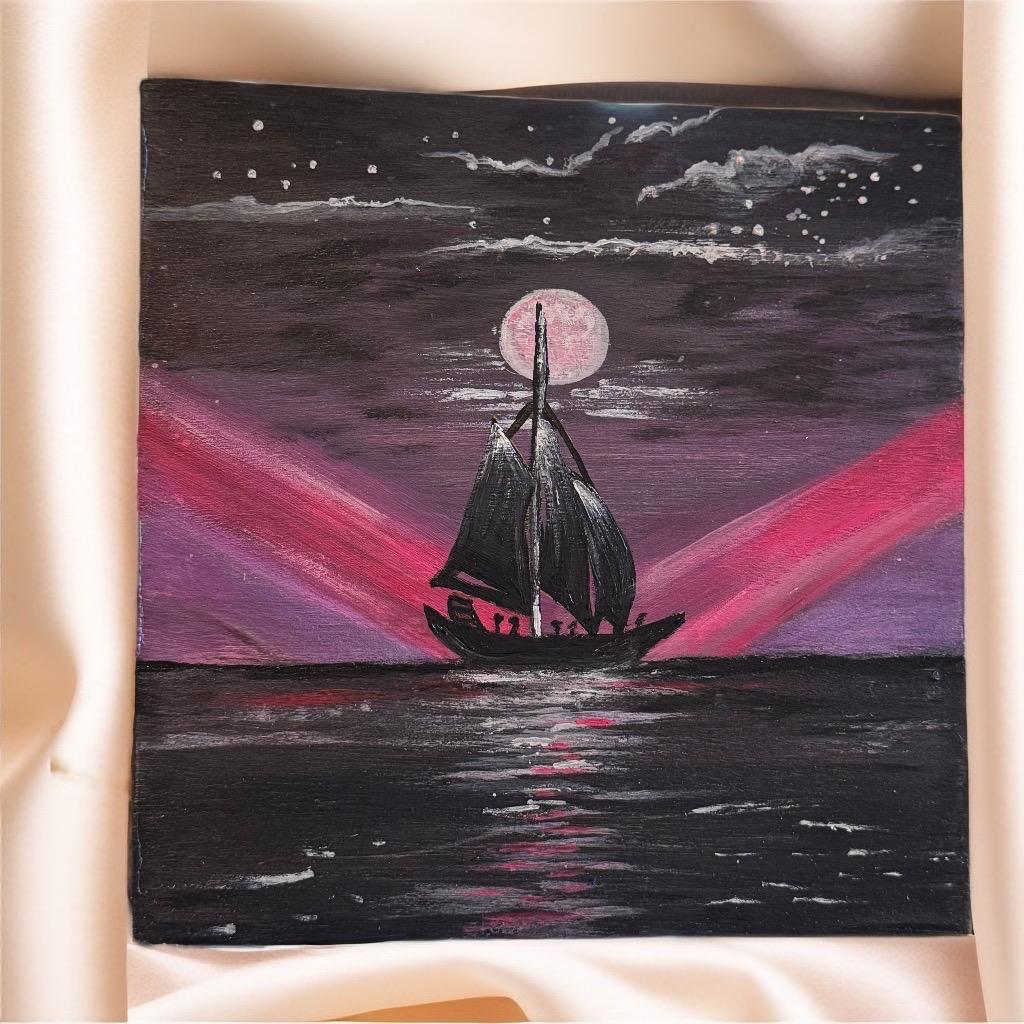 Moonlit Voyage - GalaxyArtWork