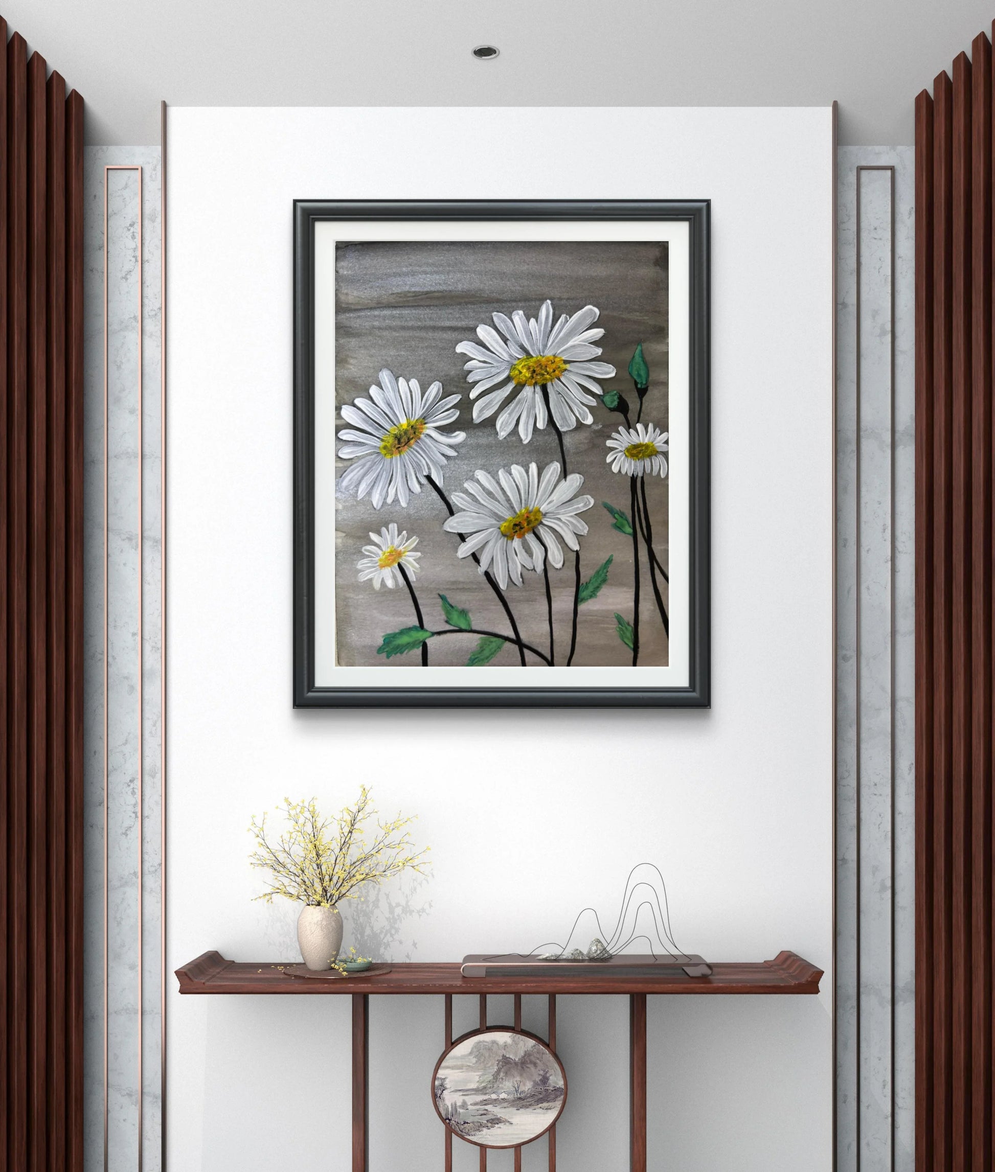 original-watercolor-daisy-painting-on-fine-art-paper-5-5-x-8-1-inches