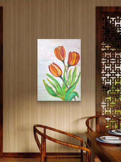 orange-tulip-watercolor-painting