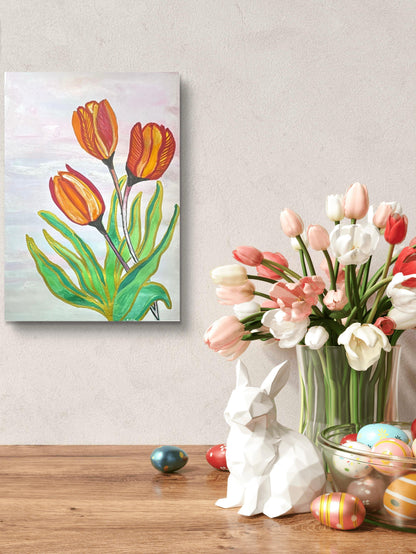 orange-tulip-watercolor-painting