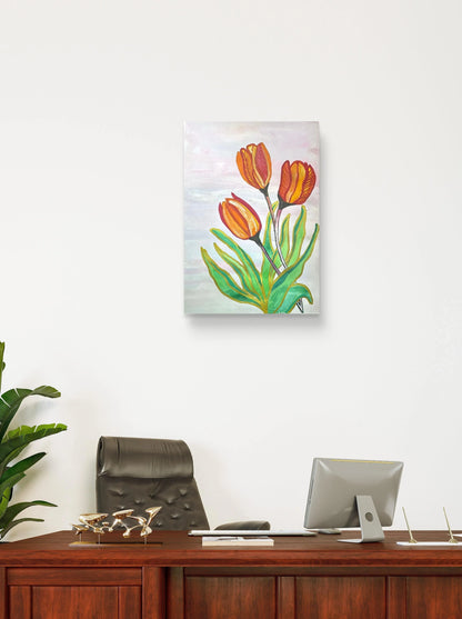orange-tulip-watercolor-painting