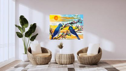 Bloom Against the Light (2)– Original on Mix media paper