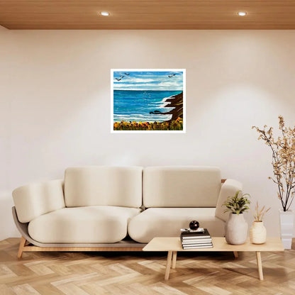 Whispers of the Ocean– Coastal Watercolor Seascape (5x7.5")