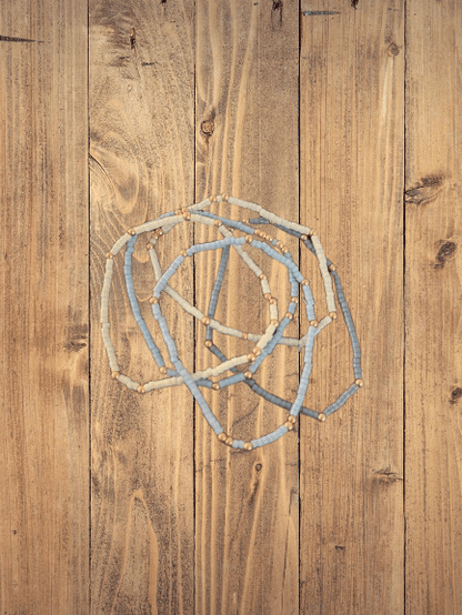 Ocean Drift Set – Pastel Blue, Beige & Lilac Handmade Bracelet Set for a Tranquil Vibe