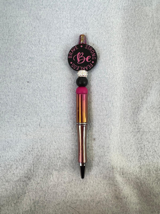 Be Brave, Strong, Fearless" Inspirational Pen