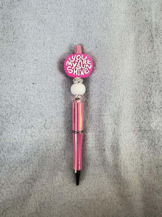 You Are My Sunshine" Pink Decorative Pen