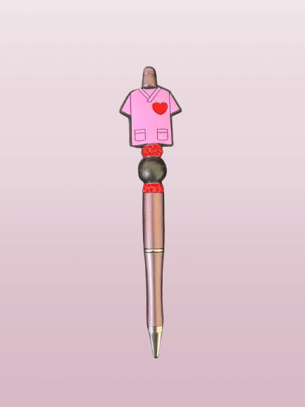 Nurse Life Pen – Stylish Pink Scrubs & Heart Design for Healthcare Heroes
