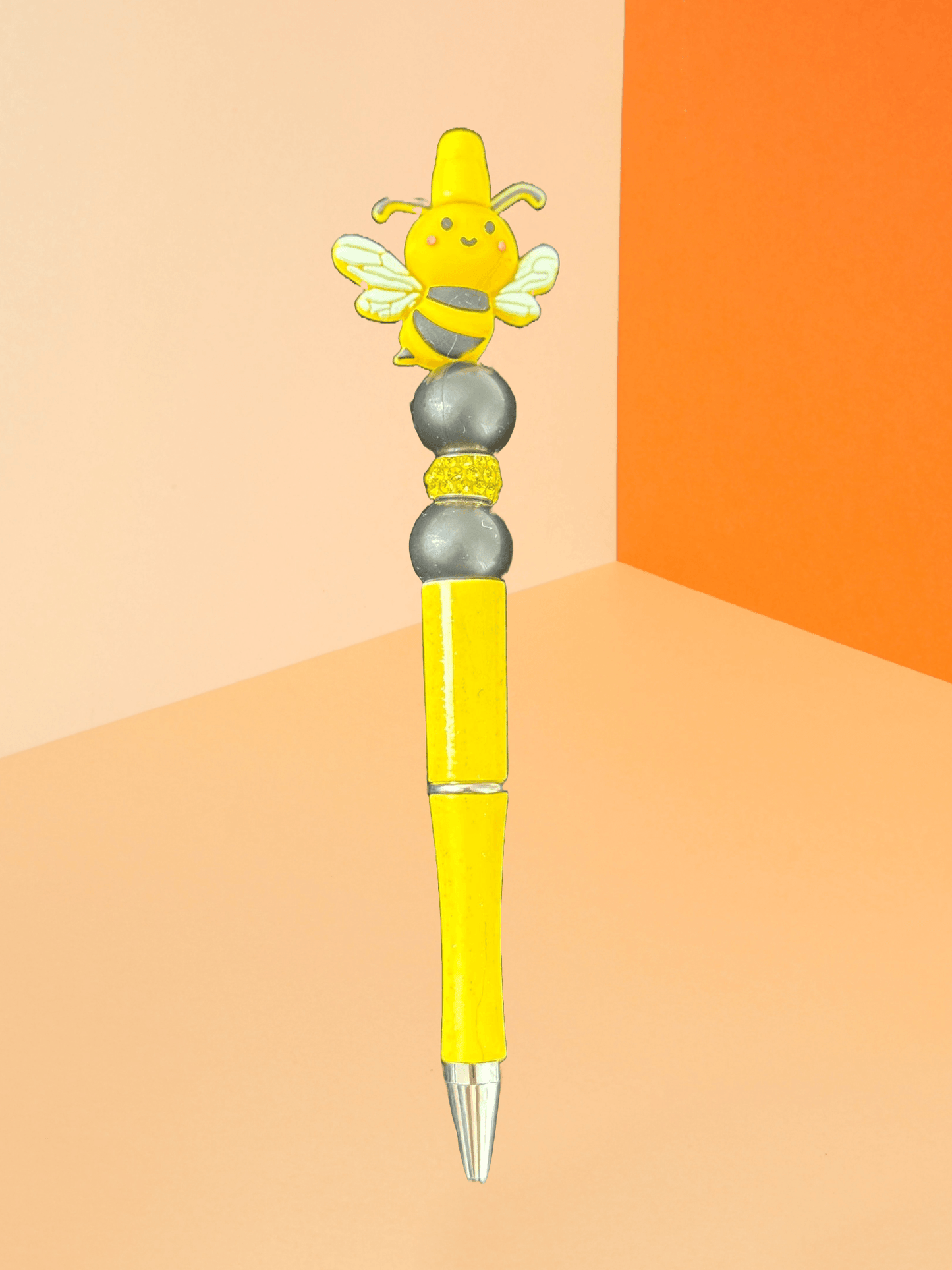 Cute Bee-Themed Glitter Pen – Handmade Bee Pen for Teachers & Gifts