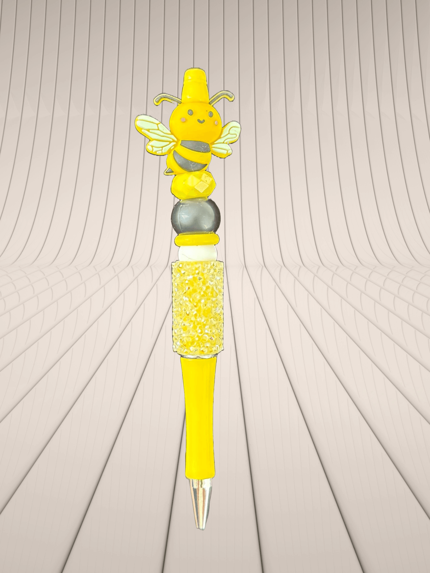 Buzzing Bee Pen – Handmade Beaded Pen for Spring & Stationery Lovers