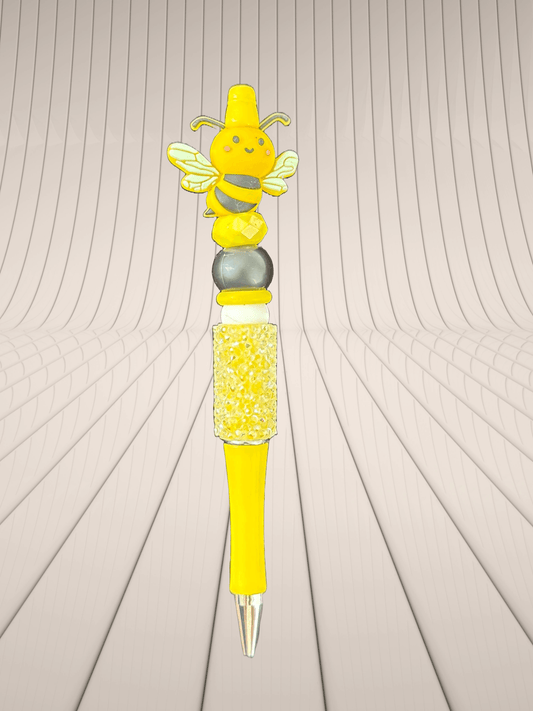 Buzzing Bee Pen – Handmade Beaded Pen for Spring & Stationery Lovers