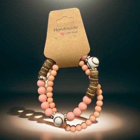 Sporty Chic Bracelet Set – Baseball Lover’s Edition