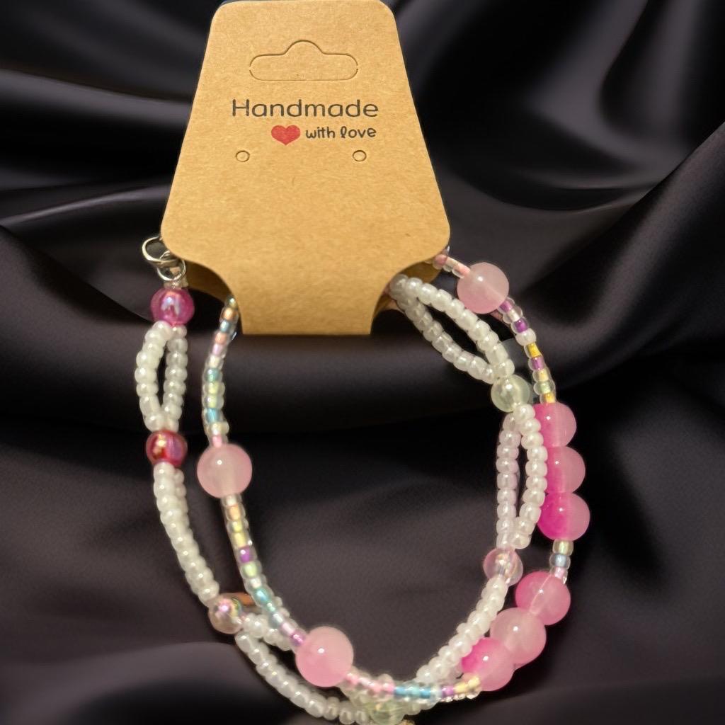 Pearl Blush Bracelet Set – Graceful & Dreamy