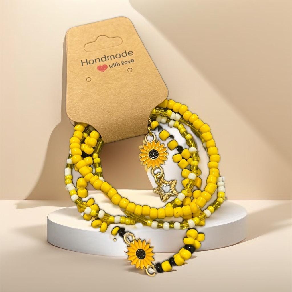 sunshine Bloom Bracelet Set – Bright & Cheerful