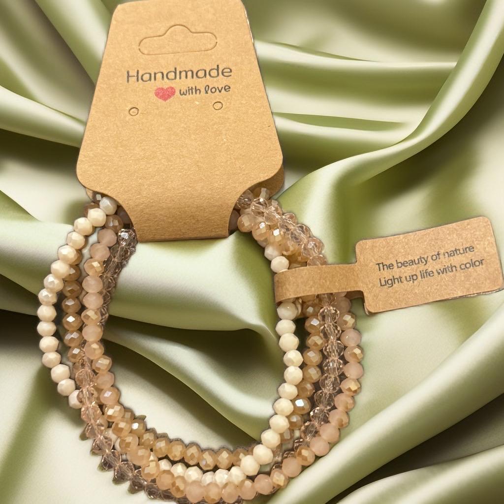 Crystal Sands Bracelet Set – Elegant & Serene