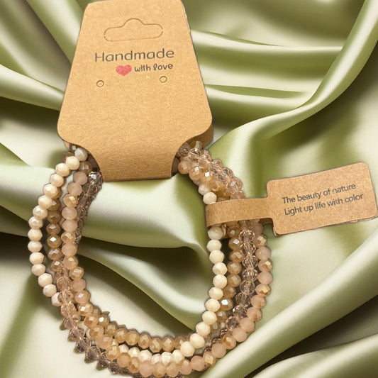 Crystal Sands Bracelet Set – Elegant & Serene