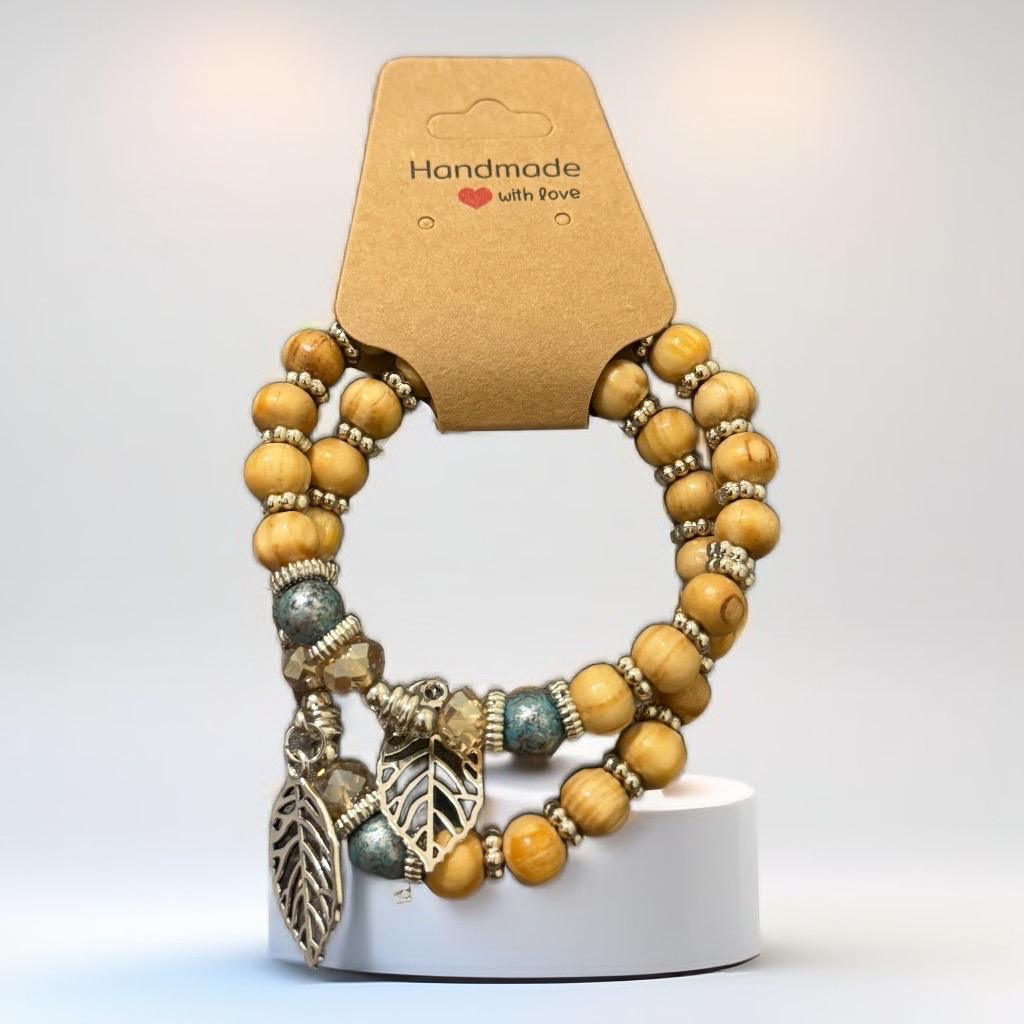 Natural Harmony Bracelet Set – Earthy & Elegant