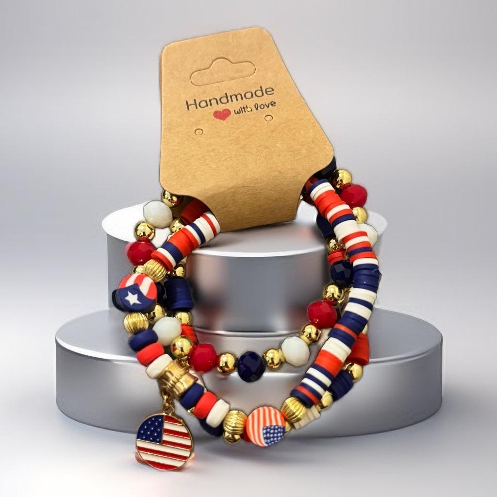 American Pride Bracelet Set – Stars & Stripes Collection