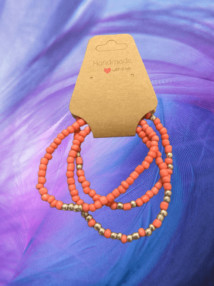Coral Glow Bracelet Set