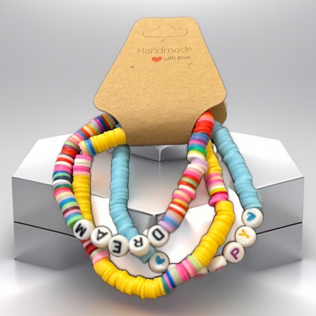 Handmade Colorful Beaded Bracelets - Dream & Play Set