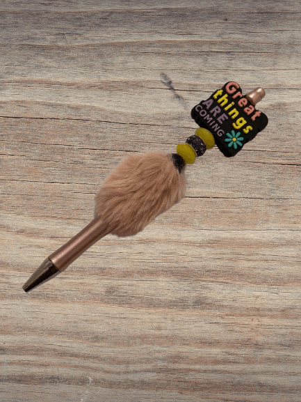 Pink Hand Beaded Pen - GalaxyArtWork